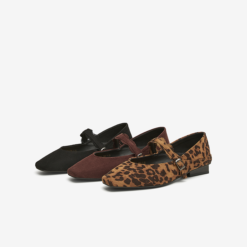 百思图2025春季新款时尚通勤法式粗跟玛丽珍鞋方头女单鞋E4653AQ5