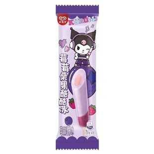 和路雪莓莓桑果酷酷冰莓果汁棒冰60克5支雪糕冰激凌冷饮冰淇淋