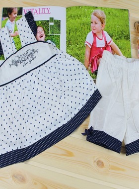 丽婴十八坊夏装 L5947 婴幼儿童女宝宝吊带衫裙 短裤套装纯棉