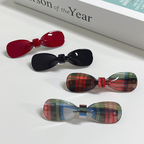 韩系蝴蝶结发夹公主侧边刘海夹