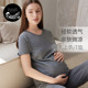 NestDesigns女士哺乳衣居家服短袖 月子服防走光上衣 喂奶T恤孕妇装