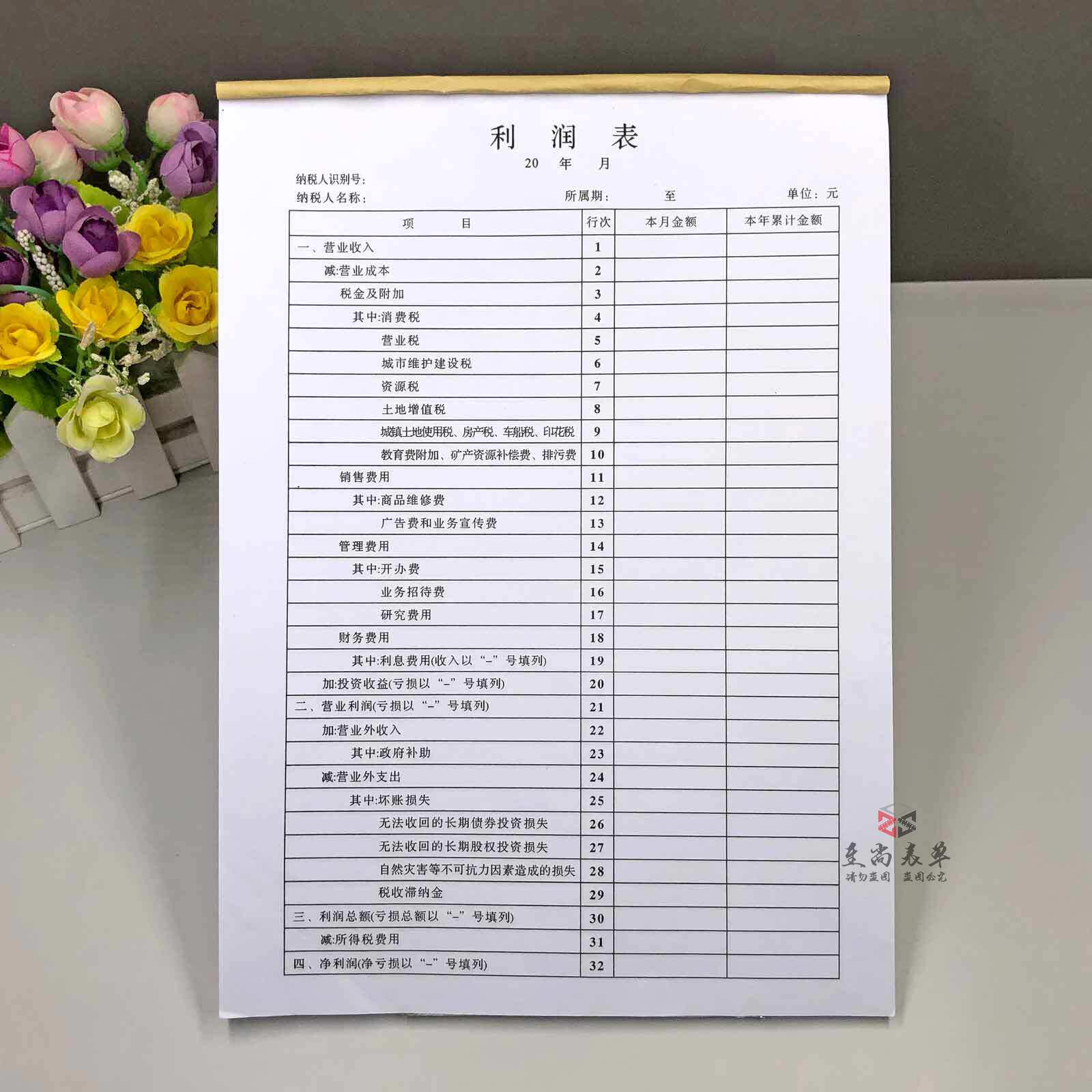 公司利润表企业经营财务报表科目汇总表工厂工程会计财务统计表格