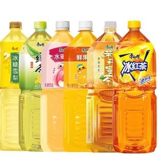 康师傅2L*6瓶冰红茶绿茶整箱鲜果橙2升大瓶茉莉蜜茶果汁雪梨一区