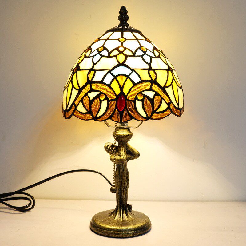 卧室床头柜小台灯法式创意古典宿舍护眼学习书桌迷你巴洛克夜灯饰