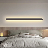 现代极简线条一字型长条壁灯客厅电视沙发背景墙灯led卧室床头灯