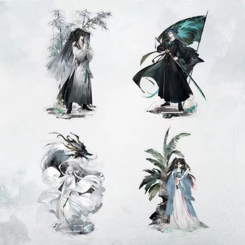 鸣潮周边枕梦山河系列仇远忌炎今汐折枝亚克力立牌吧唧镭射票小卡