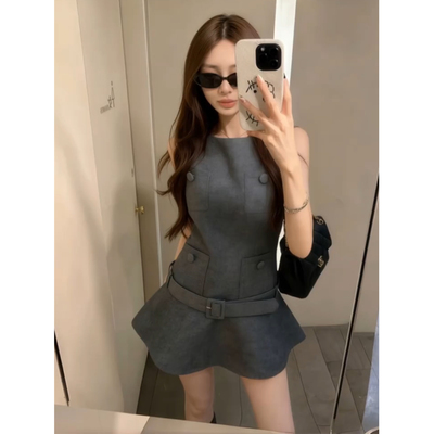 特别漂亮得掐腰小裙子法式高级感