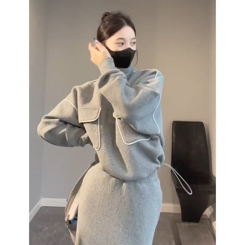 运动套装女秋冬2025新款欧货高级感时尚洋气炸街卫衣半身裙两件套,女装/女士精品,时尚套装,淘宝优惠券,粉丝福利购,淘宝优惠卷