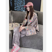 减龄外套裤 新中式 子两件套 2025新款 小香风炸街时尚 国风套装 女秋季