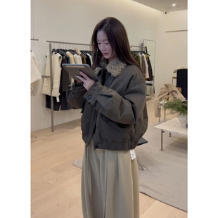 工装 2026巨好看 羽绒服女冬季 韩系小个子短款 棉服毛领休闲厚外套