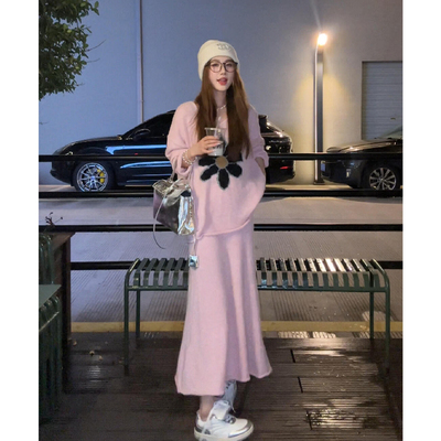 网红炸街气质洋气小众时尚套装女