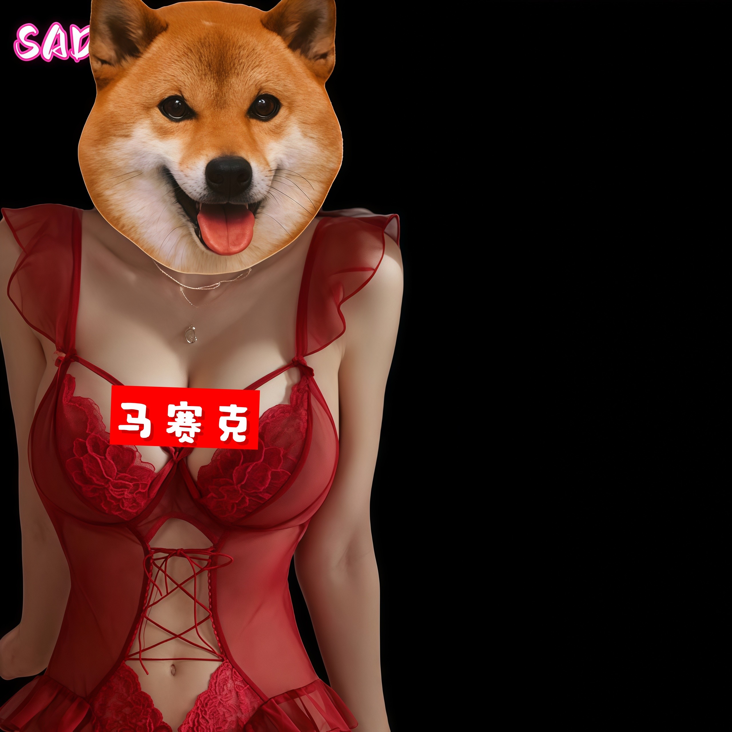 SADO高端定制性感网纱修身绑带连体衣kd珍珠内裤qqny纯欲制服睡衣