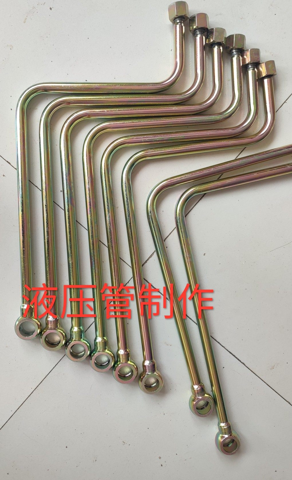 高端精密无缝钢油管 液压管 焊接活母 外丝硬管