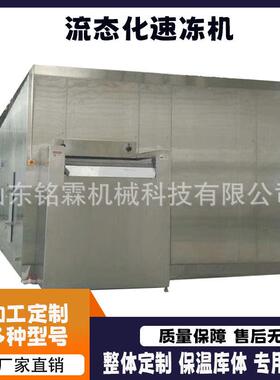 直供大型流态化速冻机水饺奶黄包速冻设备果蔬海参小龙虾速冻机