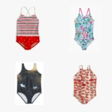 C*Rewcuts/j*oules подлинный Spot M Девочки соединены купальники маленький