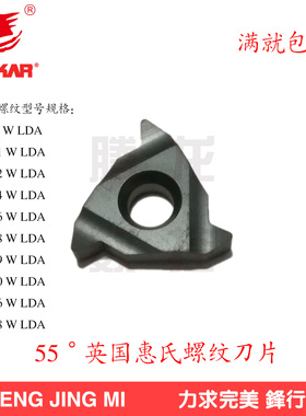 DESKAR黛斯卡惠氏英制内螺纹刀片16IR11W/14W LDA55度黑色涂层