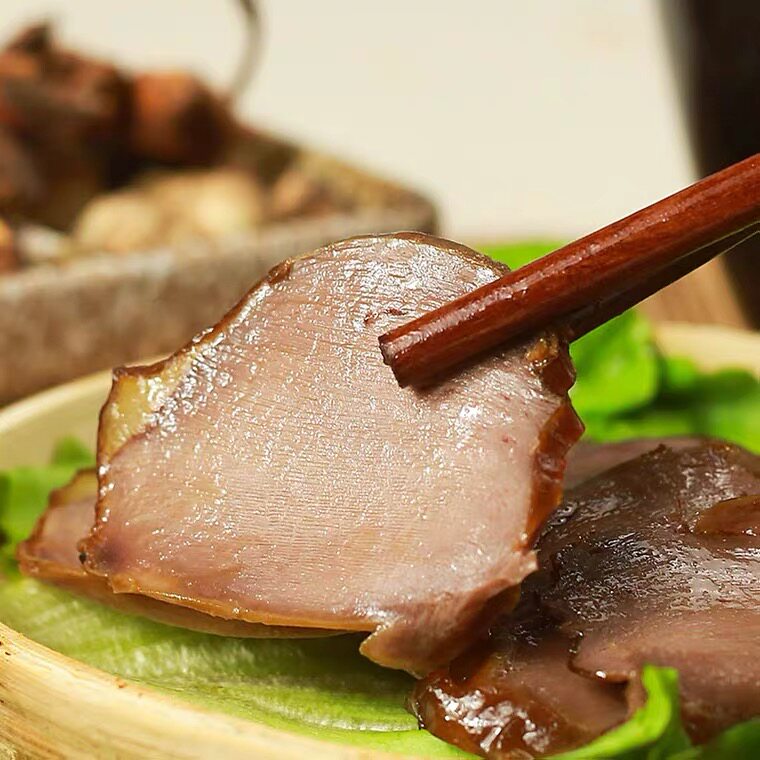 重庆荣昌特产 小罗卤鹅特色鹅胗 小罗卤鹅菌肝  卤鹅菌肝真空包装