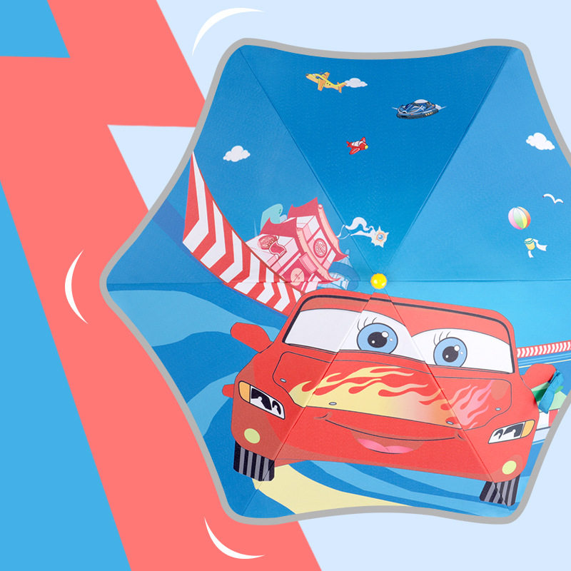 新款创意安全圆角爱心柄男童女童幼儿园儿童雨伞可爱长柄童伞遮阳