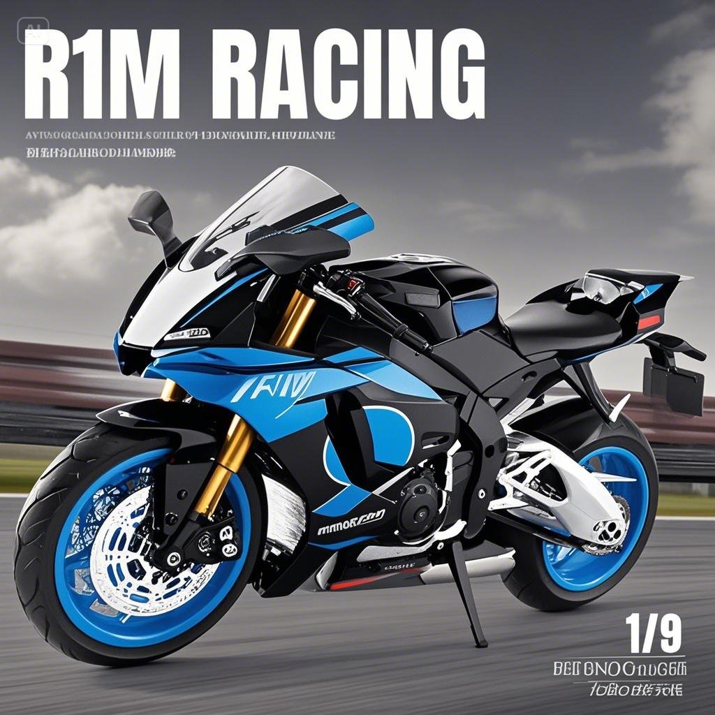 嘉业1:9雅马哈r1M大号模型摩托车模型合金机车男孩玩具车礼物摆件