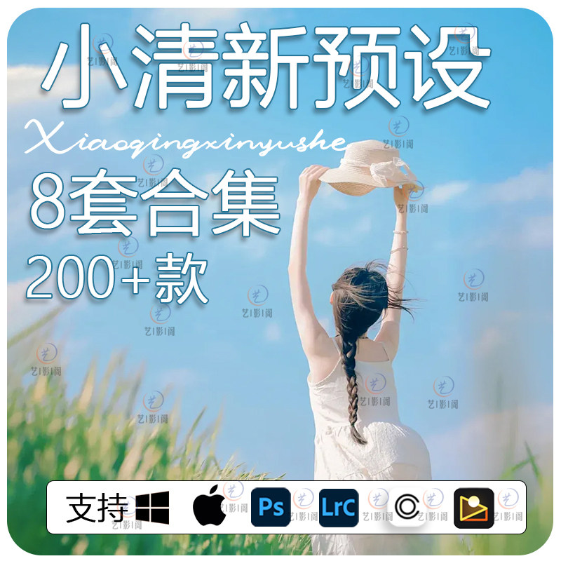 日系小清新预设LR预设像素蛋糕滤镜Lightroom清新胶片日系预设