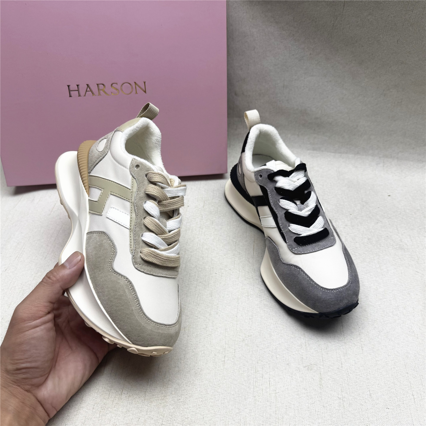 哈森品牌正品撤柜保暖舒适休闲鞋