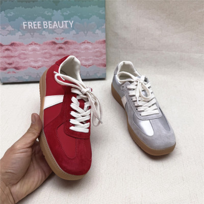 FREEBEAUTY自由姿色正品撤柜时尚厚底舒适休闲德训鞋女春新款单鞋