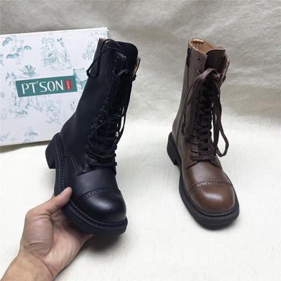 PT'SON/百田森正品侧拉链马丁靴