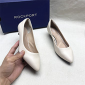 乐步撤柜正品 W版 时尚 鞋 Rockport 牛皮单鞋 尖头细跟软底时装 女新款