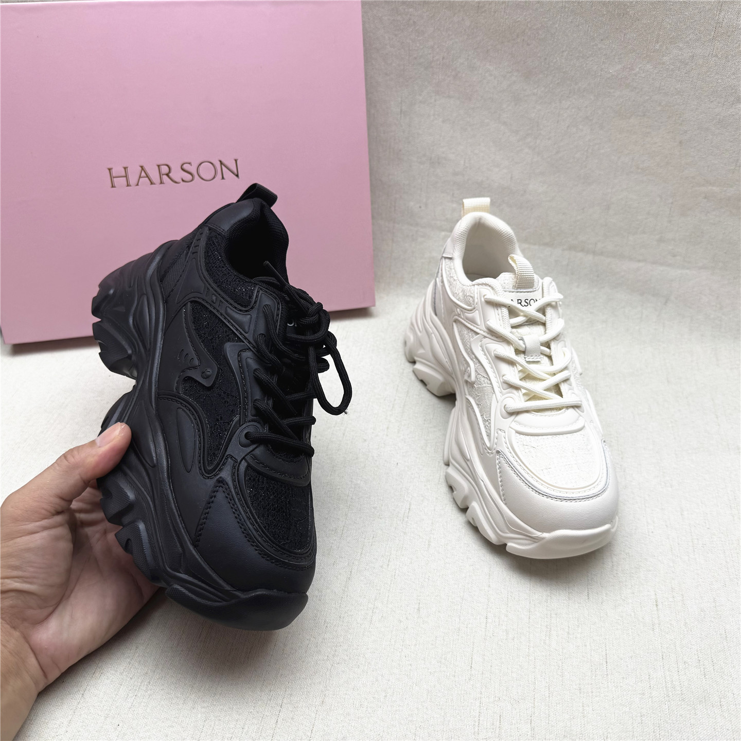 Harson/哈森休闲运动老爹鞋女