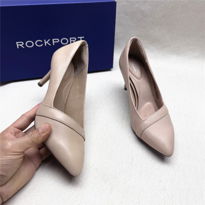Rockport/乐步撤柜正品尖头时尚高跟时装鞋女春新款牛皮单鞋M清仓
