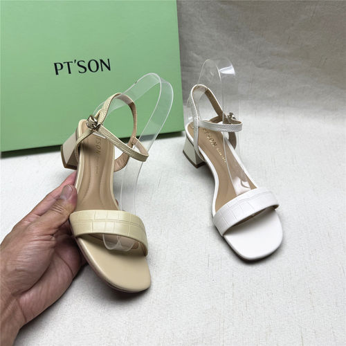 PT'SON/百田森正品清仓真皮凉鞋