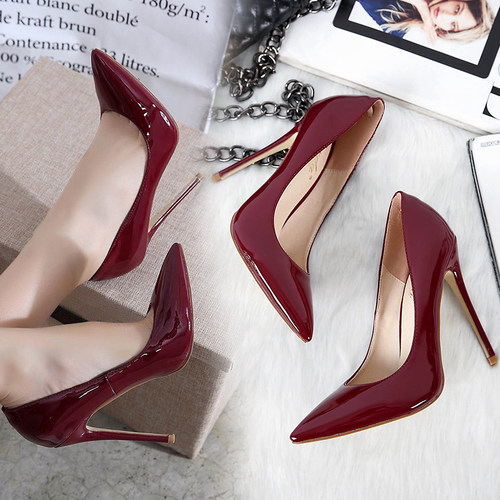 欧美风新款12cm明星夜场超高跟鞋