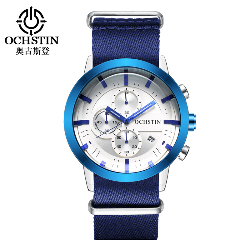 OCHSTIN品牌男士手表6针跑秒计时表watches防水石英表watches men-封面