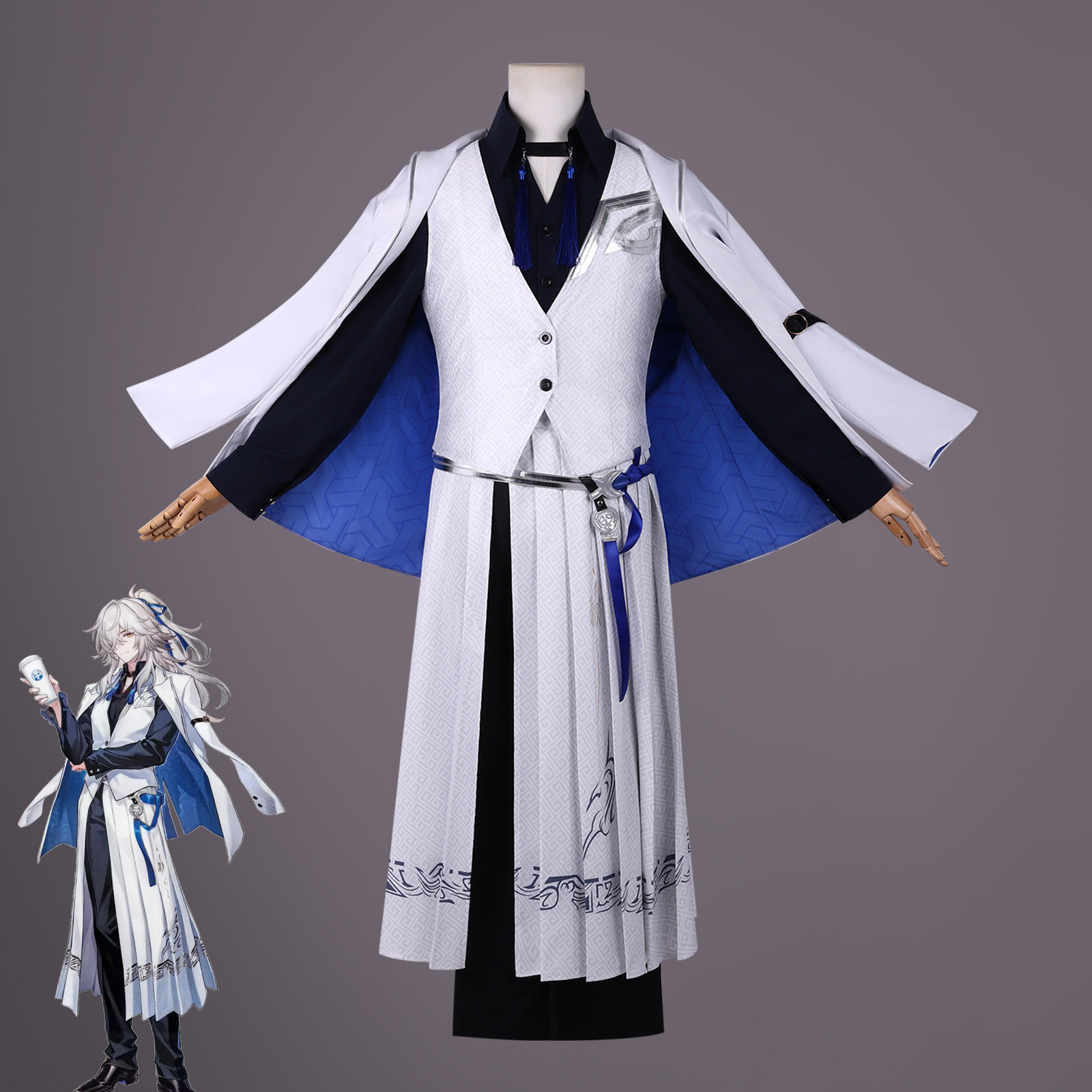 崩坏联名茶百道联动cos服景元爻光联动cosplay二次元动漫C男装图片