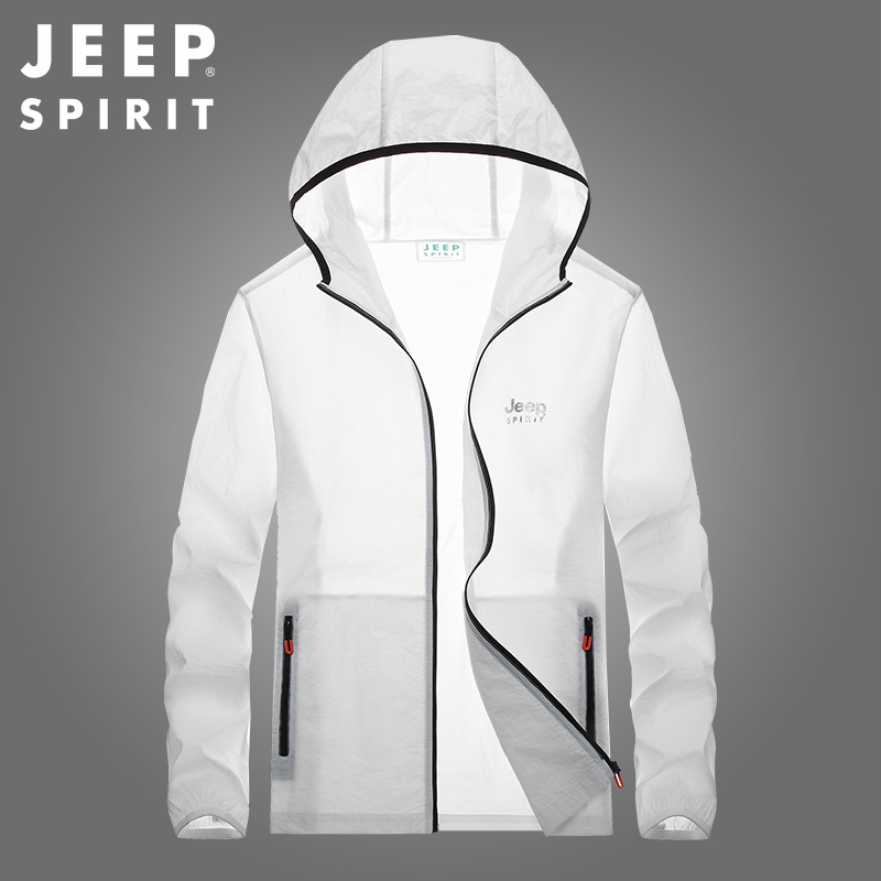 JEEP SPIRIT 防晒衣男超薄透气冰丝户外风衣外套  JC