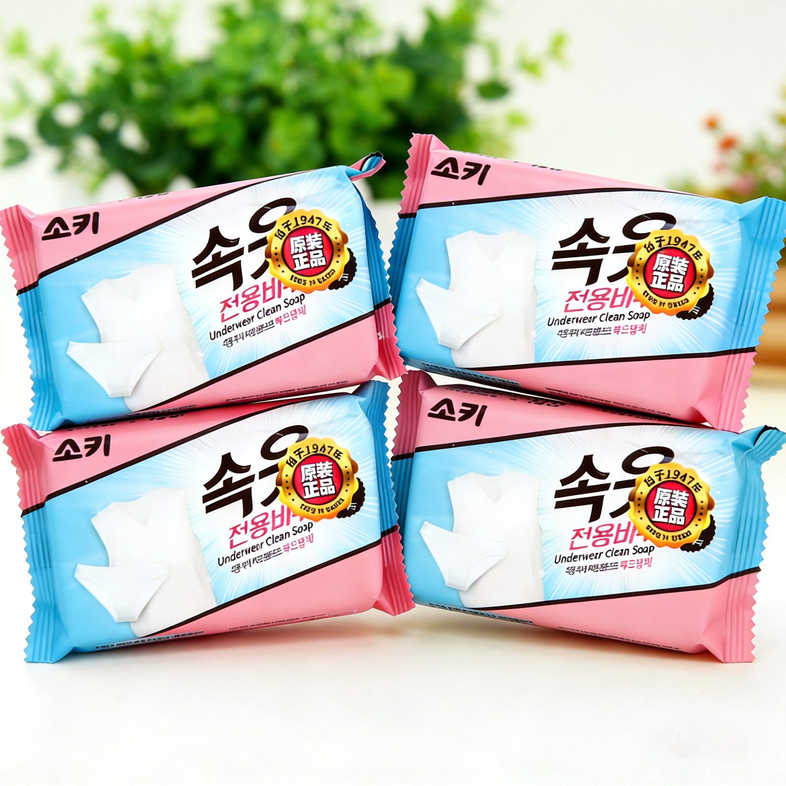 韩国进口無瑾花女性内衣专用洗衣肥皂除菌皂装温和洁净除菌