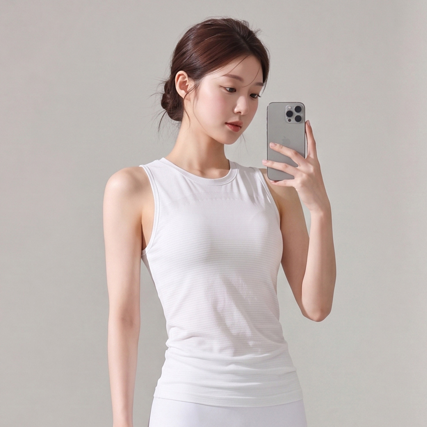 蓝小可Blue薄款速干瑜伽服背心图片