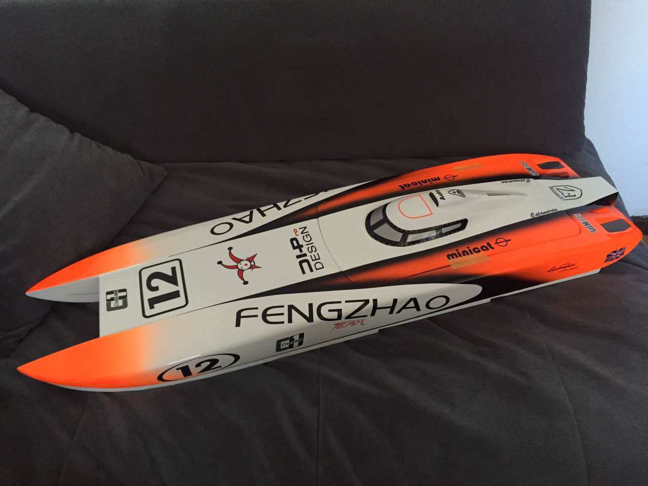 全新 双体CAT船壳快艇赛艇 空船壳 船模船电动遥控模型船壳