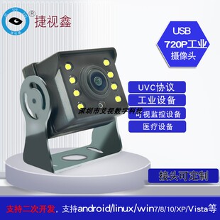 720P汽车公交航拍车载USB100W高清摄像头广角灌胶防水人脸识别uvc