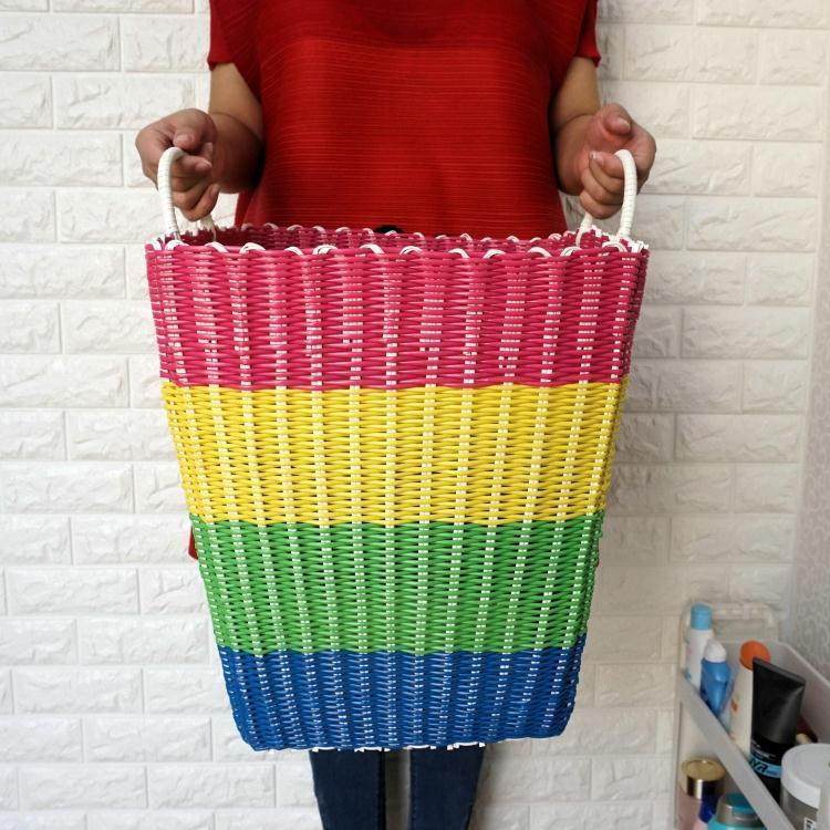 简约方形收纳筐脏衣篮篓子衣服洗衣筐家用塑料藤编玩具浴室储物筐在类目 收纳整理, 家庭收纳用具, 收纳篮, 脏衣篮中 - 来自Buy2taobao.com提供专业的淘宝代购服务