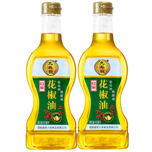 九斗碗特麻花椒油400ml四川特产米线麻椒油藤椒油小瓶家用青麻油