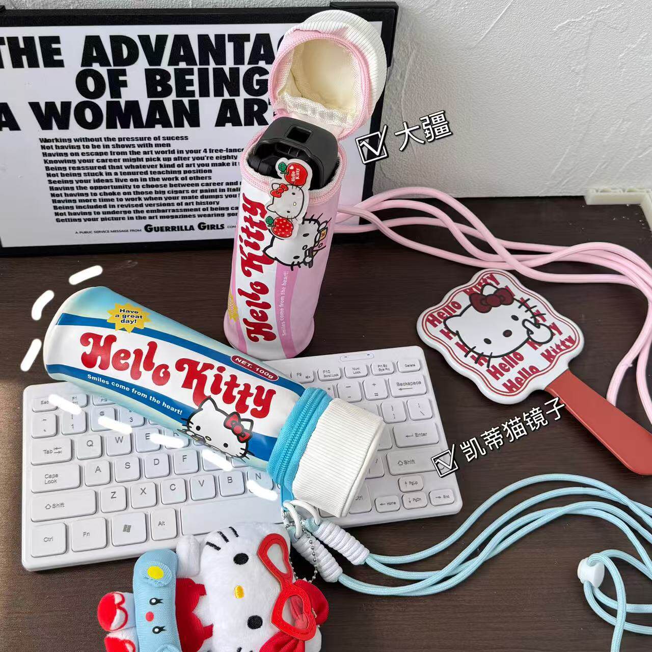 适用于大疆pocket3收纳包可爱kt猫防摔保护套口袋相机壳2025新款