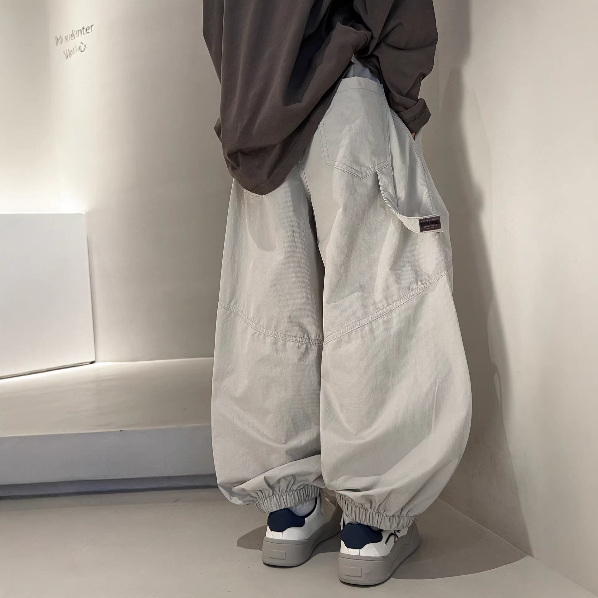 波拉童装男童裤子春秋款2026春装中大儿童春季运动卫裤男孩春装休