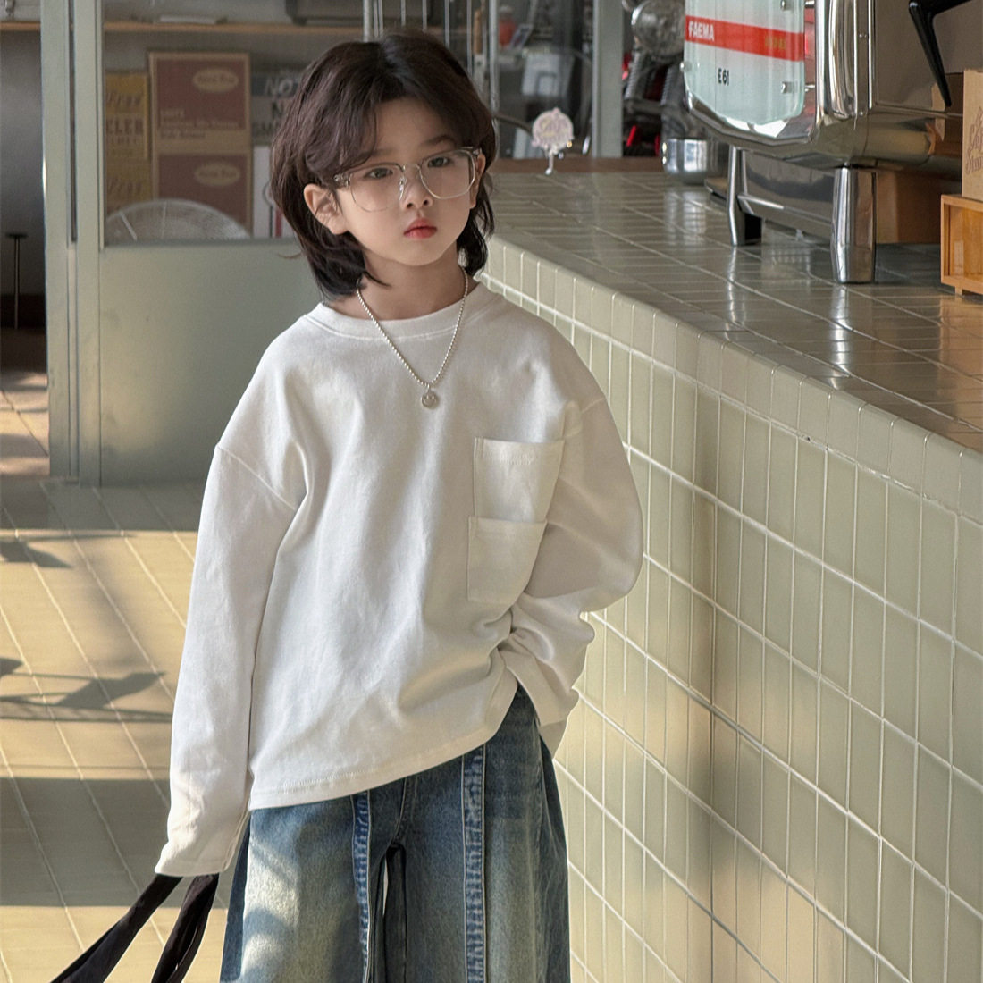 波拉童装童装男童基础款卫衣2026春装年春款简约口袋休闲洋气儿童