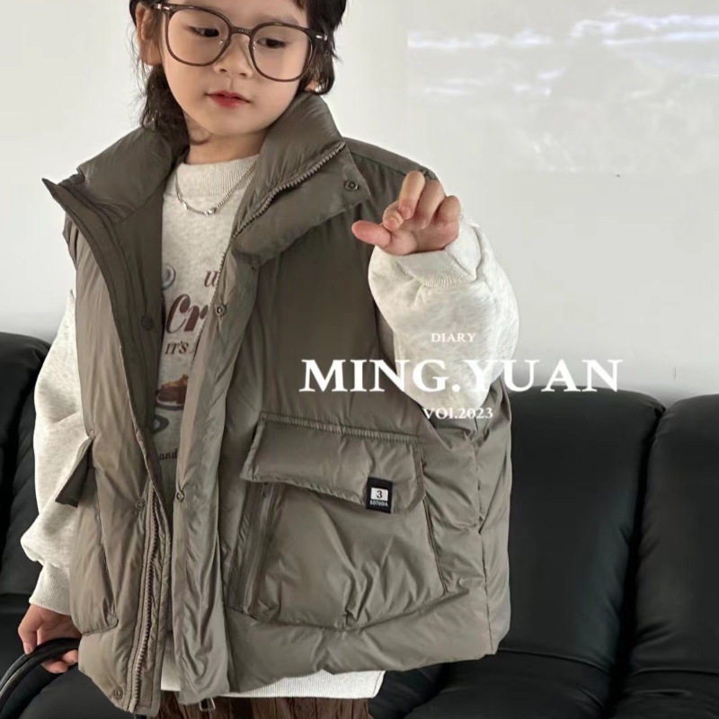 波拉童装儿童羽绒马甲2025秋冬新款男女童宝宝大童冬季宽松白鸭绒,童装/婴儿装/亲子装,马甲,淘宝优惠券,粉丝福利购,淘宝优惠卷