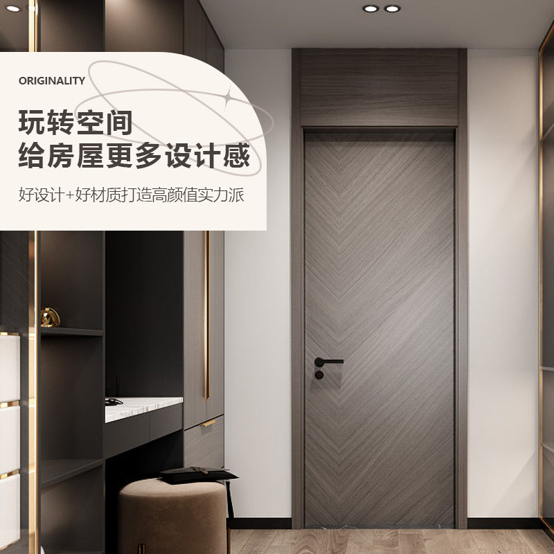 定制木门室内门房间门卧室门阳台厨房门楣门头板重庆烤漆套装门