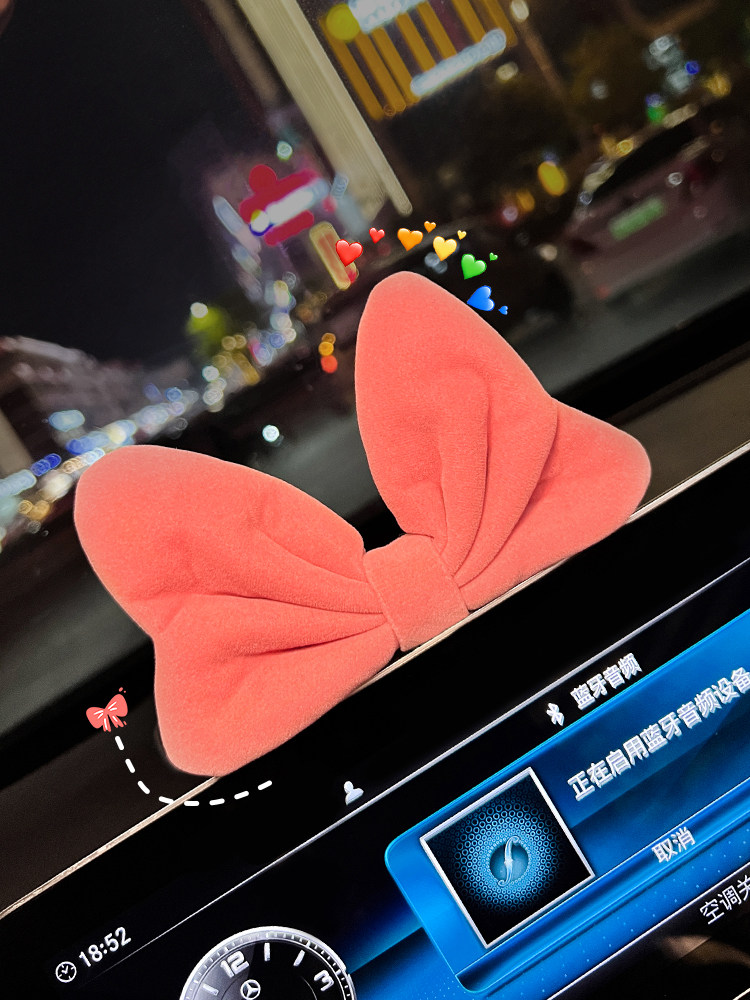 汽车摆件2023新款女车内装饰用品大全网红蝴蝶结车载中控台小配件使用感如何?