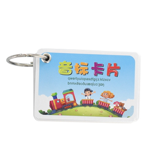 昕果音标卡片活页新版英语国际音标学习发音卡片48张小学生初中生随身记小号创意可拆卸英语读音学习单词本