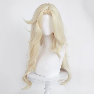 第五人格约瑟夫cos假发女浅金色长卷发宿醉万用中分刘海整顶头套