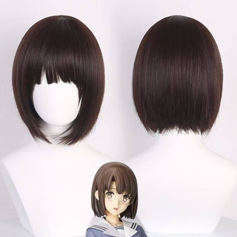 路人女主的养成方法加藤惠cos假发圣人惠英梨梨仿真头皮顶全头套,美发护发/假发,演出假发,淘宝优惠券,粉丝福利购,淘宝优惠卷